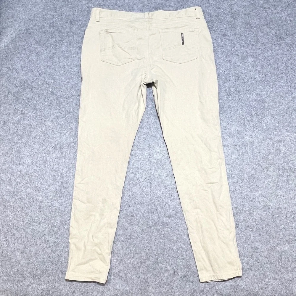 Michael‎ Kors Womens Sand Beige Skinny Stretch Pants Size 10 Mid Rise Chino